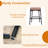 Modern Curved Back Upholstered Counter Stool-266403264