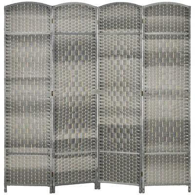 Room Divider Hand-Woven Freestanding Partition 