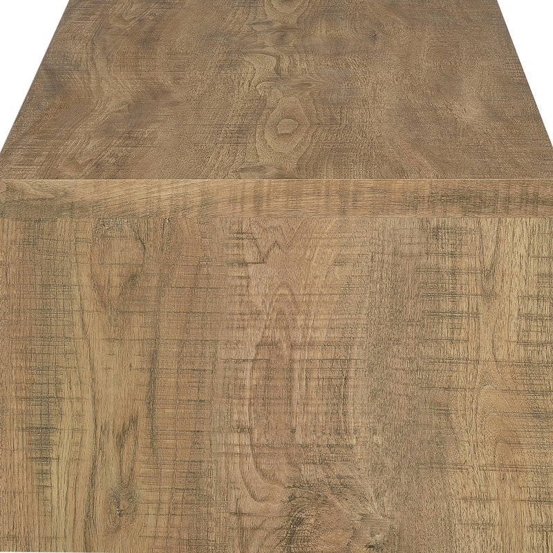Table basse et table de bout Mango Wood Grain 2 rectangulaire pour le décor du salon: avec grain, fabrication