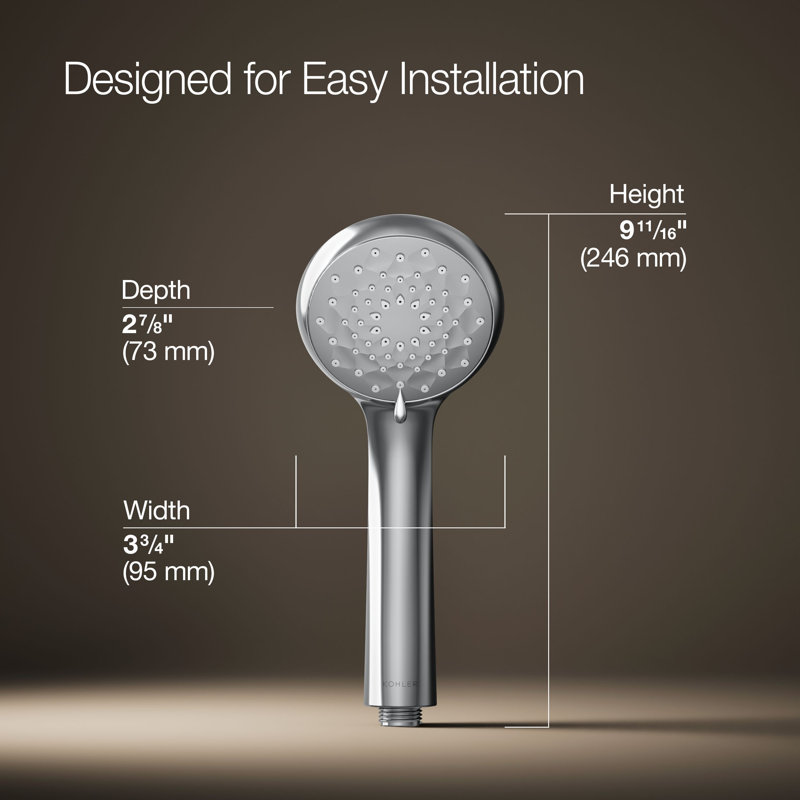 Awaken B90 Multifunction Handshower, Polished Chrome, 1.5 GPM