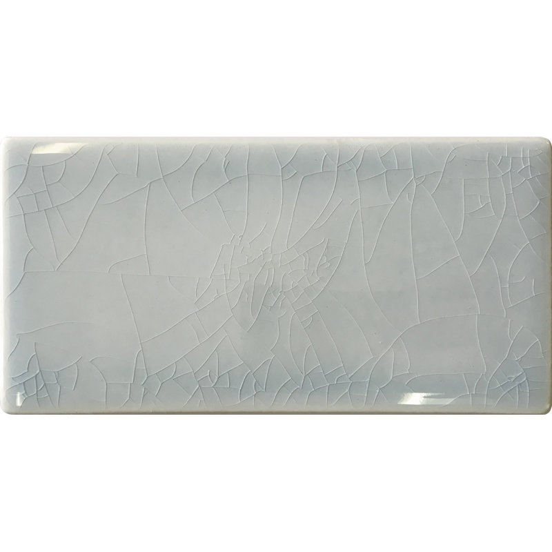 Carrelage style métro en céramique polie 3 po x 6 po, Bleu