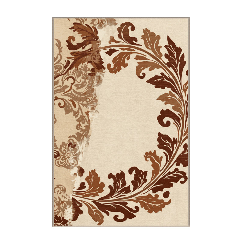 Tapis damassé Ramirez Classic lavable à la machine - beige, 4 x 2