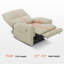 Lay Flat Power Recliner Chair with Heat and Vibration, Infinite Position, Faux Leather-468529382