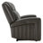  Benji 87.4'' Wide Gray Genuine Leather Power Wall Reclining Sofa with USB Ports-114572806