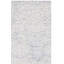 Tapis floral bleu / ivoire en laine / coton touffeté à la main Gosha-1108620553