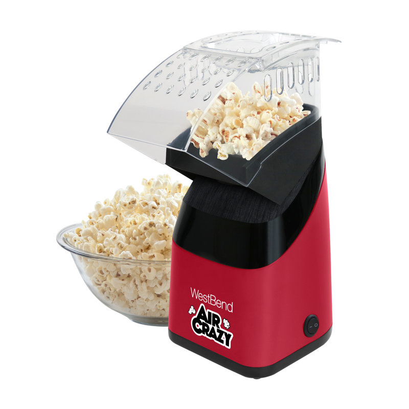 Machine à maïs soufflé West Bend Air Crazy Hot, 4 pintes Capacité, Rouge