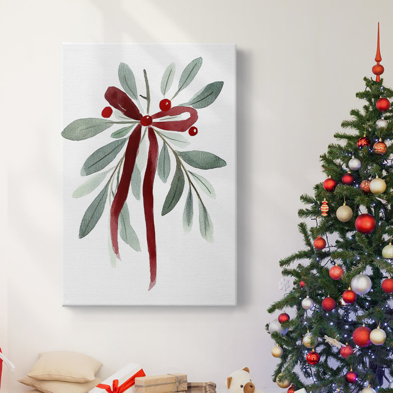 Art des Fêtes de Noël - Toile tendue avec châssis XX, H 18 po x l 12 po