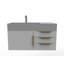 Ensemble de meuble-lavabo mural simple 36 po Bassi-573101960-573101961-573101964
