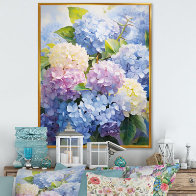 Impression sur toile encadrée «Sangrey Blue Mauve»
