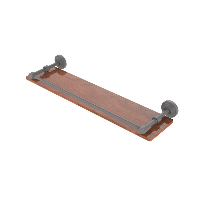 Beresford Bracket Shelf, Matte Gray, 3" H x 22" W x 5" D