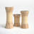 10.05'' H Wood Tabletop Candlestick