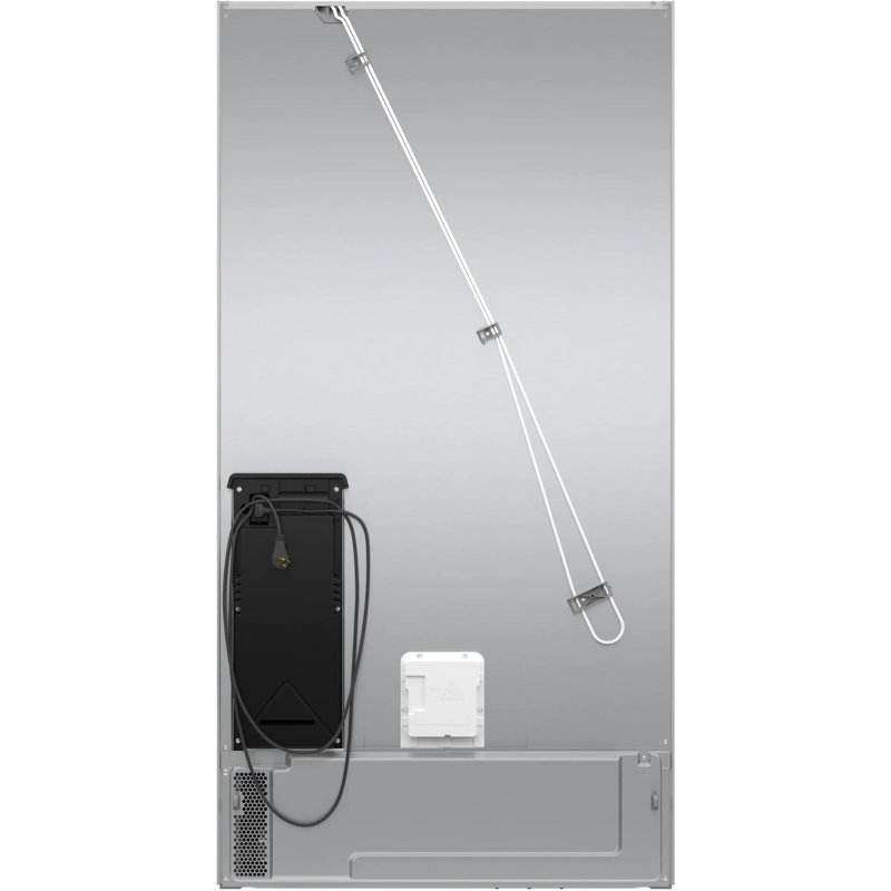 500 Series Free-Standing Fridge-Freezer, Black Stainless Steel