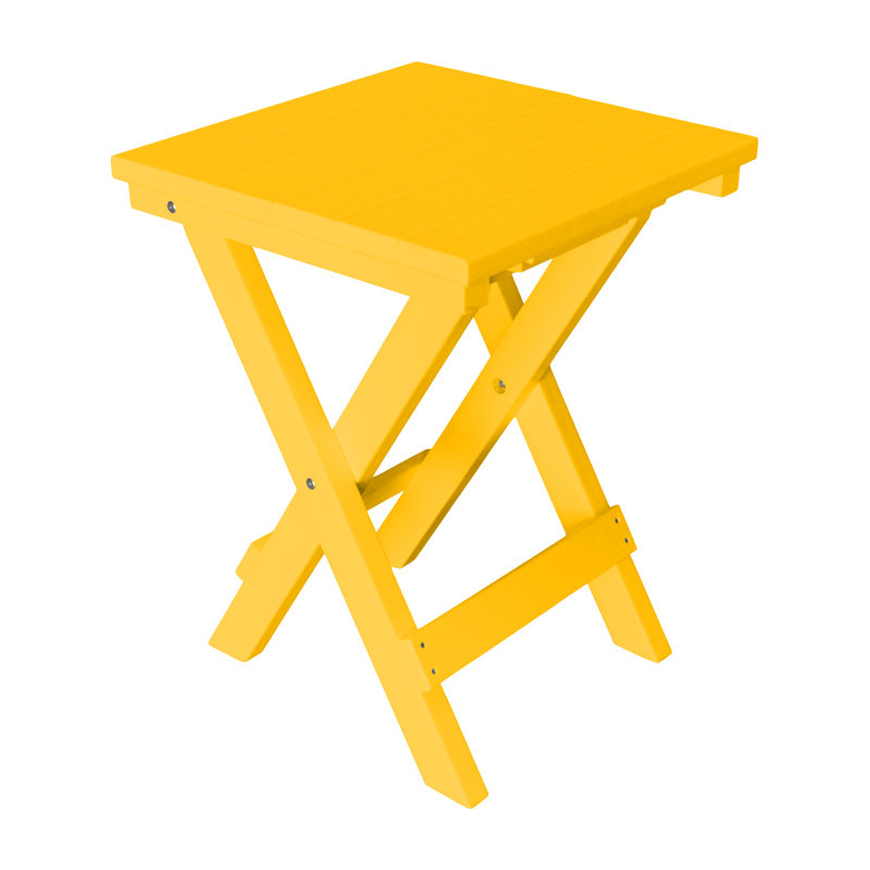Table bistro pliante Cowie, Jaune