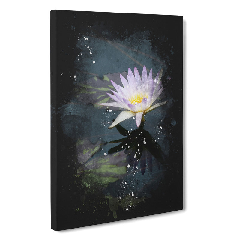 Pretty Water Lily - Wrapped Canvas, 60cm H x 40cm W x 3cm D