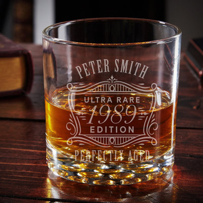 Verre personnalisé gravé d'amant de whisky Buckman
