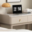 Bureau moderne en bois massif et en pierre frittée minimaliste-1171459530