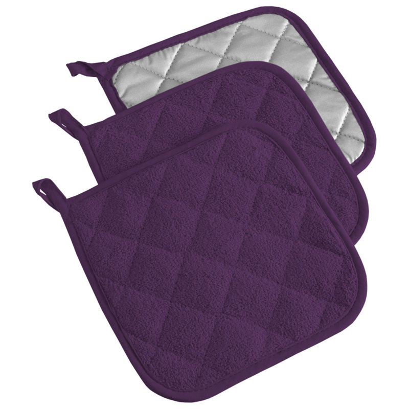 Ensemble de porte-casseroles 3 pièces Damontray, Aubergine