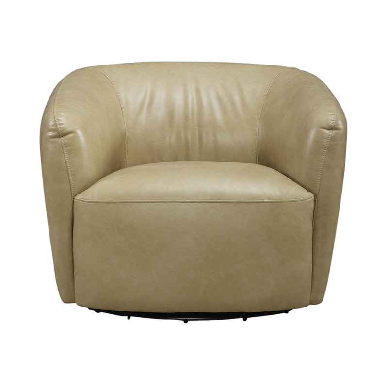 Mertcan Upholstered Swivel Accent Chair - Tan