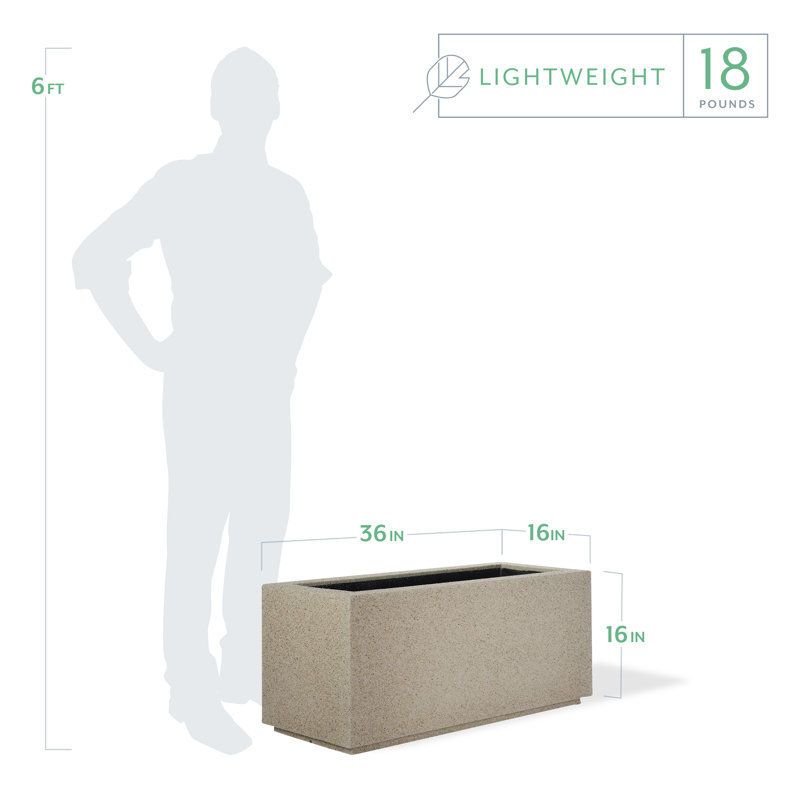 Argentine Trough Planter, Sandstone Granite