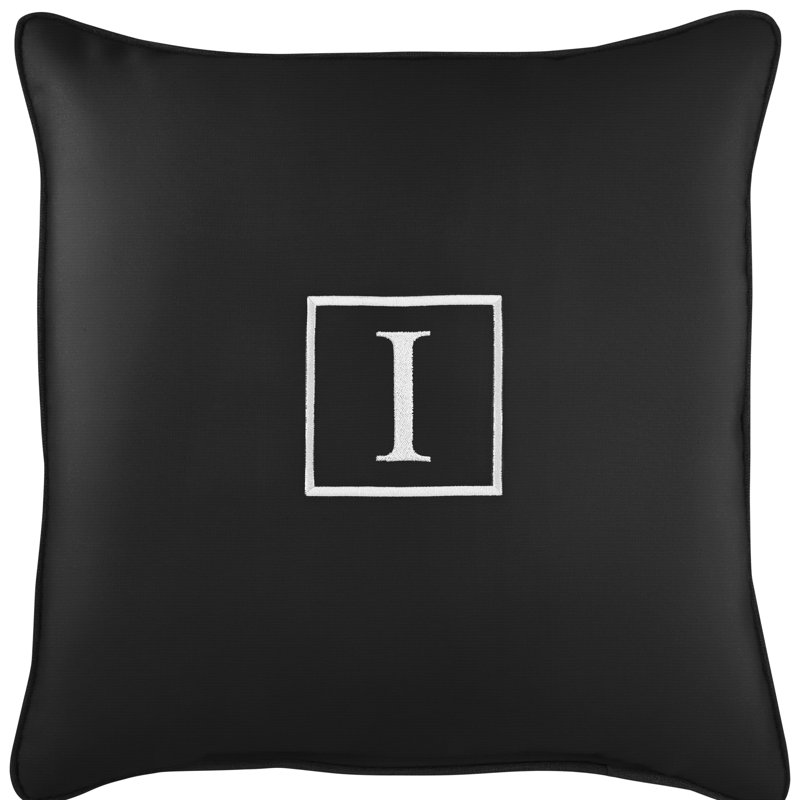 Housse et insert de coussin d'extérieur carré Kettil, Noir, E