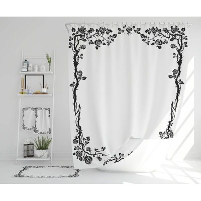 Neli Polyester Shower Curtain Set