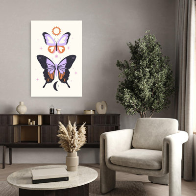 Art contemporain contemporain avec papillon
