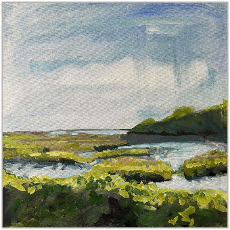 «Halsey Creek» par Katie Ré Scheidt, Toile tendue, H 47 po x l 47 po
