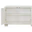 Console blanc perle et argent scintillant