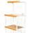 59.5" Tall 3-Tier Microwave Kitchen Cart With Drawer And Outlet(No Include Stool)-1264201730