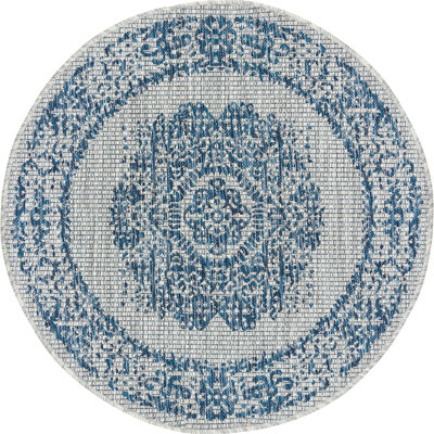 Tapis extérieur bleu ciel