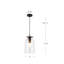Luminaire suspendu simple à 1 lumière Delisa-358704087