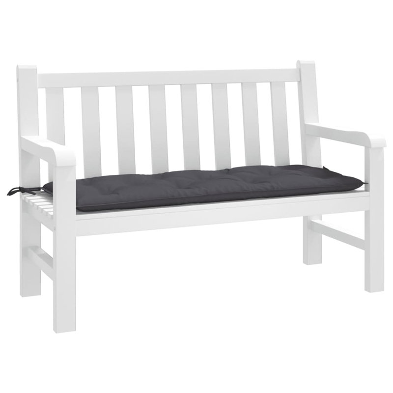 Bench Cushion Outdoor Water Repellent Bench Cushion Pad Oxford Fabric, Anthracite, 2.8" H x 47.2" W x 19.7" D