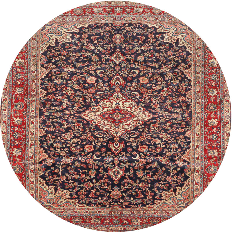 Cherette Oriental Indoor Rug, Round 4'