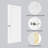 Primed 1-panel Solid Wood Interior Shaker Standard Door Without Bore Hole-115993950