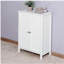 Armoire de rangement pour salle de bain avec tablette réglable à double porte, blanc