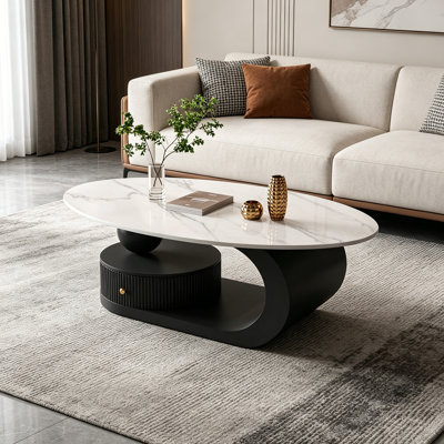 Table basse de luxe avec tiroir de rangement