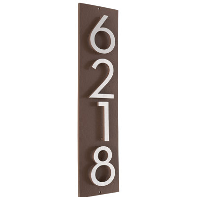 Floating 1-Line Wall Address Plaque
