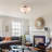 3-light Glass Semi Flush Mount-120141931