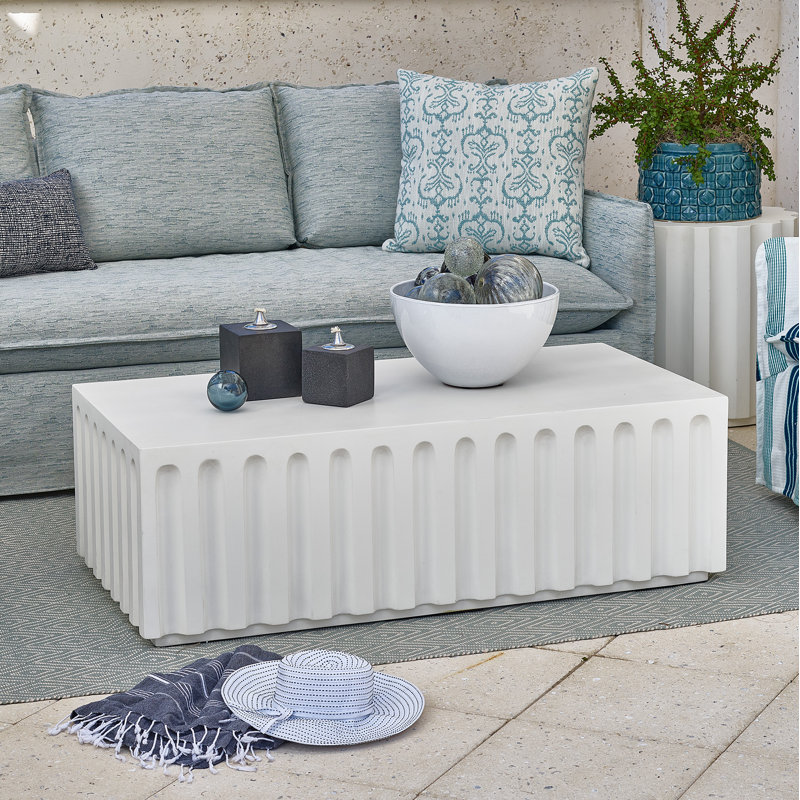 Midtown 50'' Stone Outdoor Coffee Table