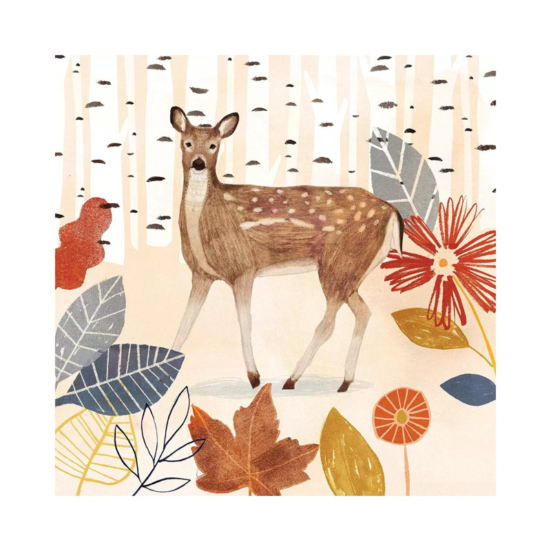 Cozy Autumn Woodland II by Victoria Borges - Wrapped Canvas Gallery-Wrapped Canvas Giclée, 45.72 cm H x 45.72 cm W