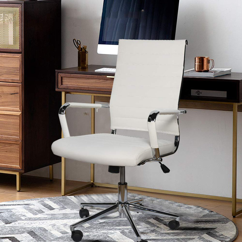 Fauteuil de conférence Yumi, Blanc