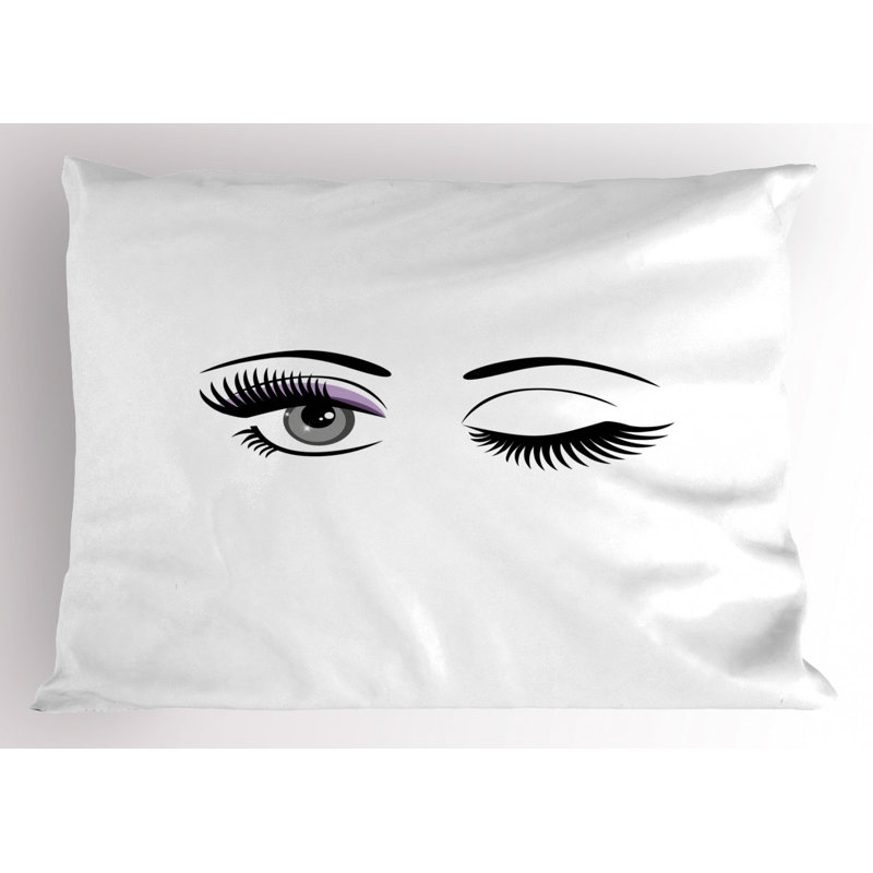 Eyelash Polyester Sham Set, Twin