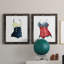 Peinture rétro sur toile I - 2 pièces encadrées-644515733-644515735