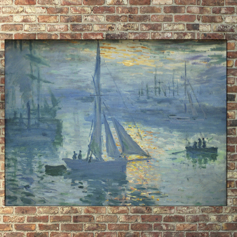 Claude Monet - Wrapped Canvas Painting, 90cm H x 120cm W x 1.8cm D