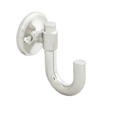 Piper Collection Hook - 3-3/16" x 1-7/8 "  Satin Nickel - Mid-century Modern Entryway Hook for Coats, Hats & Bags