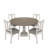 59"W Round 5-Pc Dining Table Set
