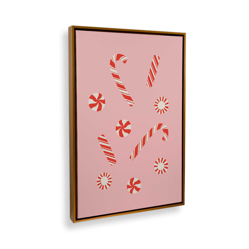 «A Peppermint Christmas» par Lathe & Quill, reproduction d'art, H 16 po x l 12 po, Impression encadrée sans passe-partout
