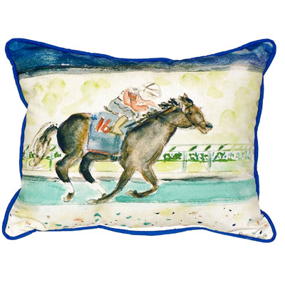 Derby Winner Indoor/Outdoor Lumbar Pillow