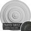 Médaillon de plafond Endurathane Monique, DO 13 3/4 po x P 1 po (convient aux auvents jusqu'à 3 3/4 po), fini craquelé Americana peint à la main-996594722