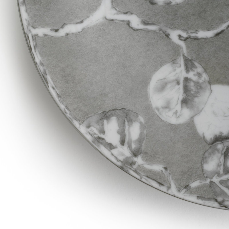 Botanical Leaf Handmade Porcelain Salad/Dessert Plate